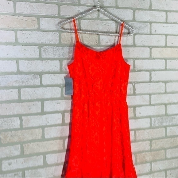 Collective Concepts NWT Coral Sleeveless Lace Dress Size S - Picture 6 of 11